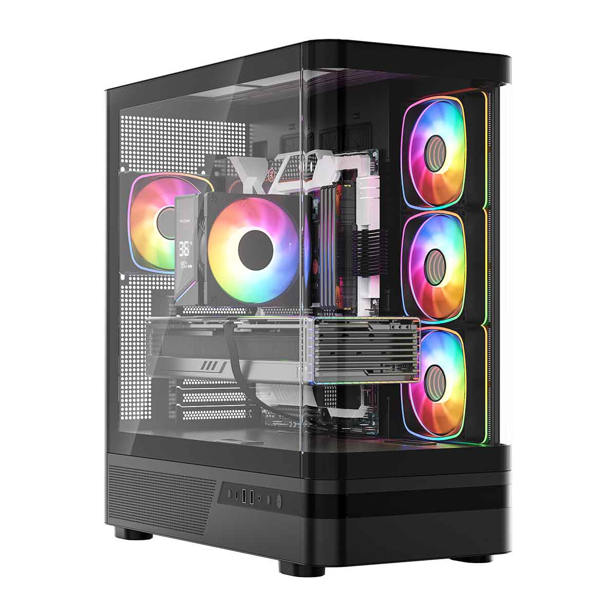 AQ100 ARGB MIDI BLACK