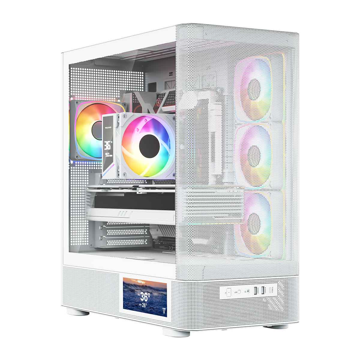 AQ400 ARGB MIDI WHITE