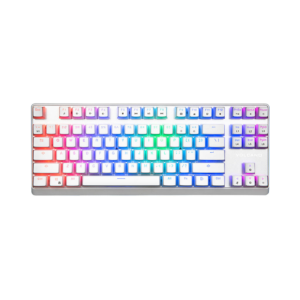 Lanparty RGB Pudding Edition White Outemu Blue