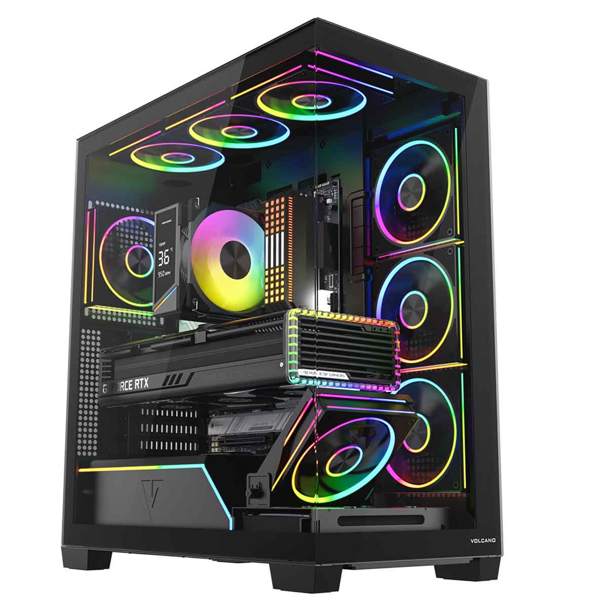STELLAR PLUS ARGB MIDI 8F BLACK